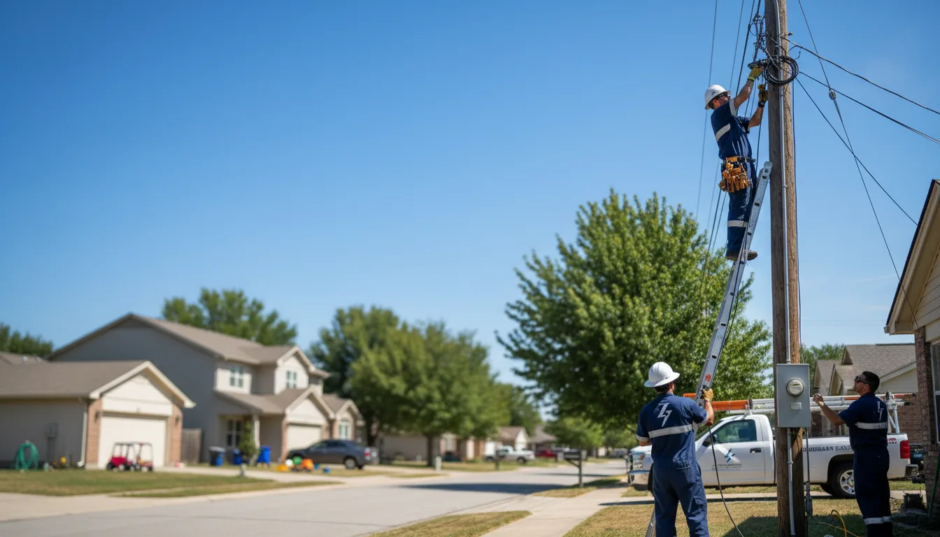 Residential electrician providing installation services in New Concord, KY